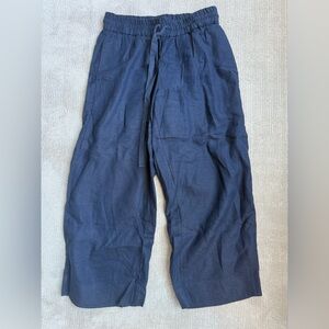 J. Crew Navy Blue Linen Pants